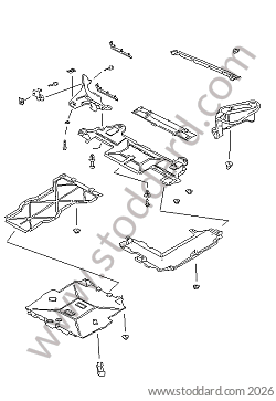 LININGS FOR UNDERBODY for Porsche 996 Gt3 / Gt3-1 &bull; 2000 &bull; 996 Gt3 &bull; Coupe &bull; Manual Gearbox, 6 Speed