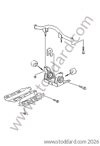 GEARBOX SUSPENSION for Porsche 996 Turbo &bull; 2001 &bull; 996 Turbo Gt2 &bull; Coupe &bull; Manual Gearbox, 6 Speed