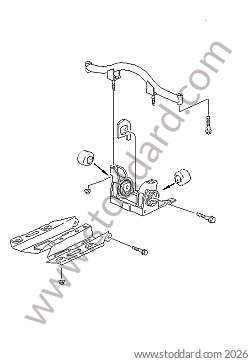 GEARBOX SUSPENSION for Porsche 996 Turbo &bull; 2004 &bull; 996 Turbo &bull; Cabrio &bull; Manual Gearbox, 6 Speed