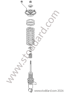 SHOCK ABSORBER/COIL SPRING for Porsche 996 Turbo &bull; 2001 &bull; 996 Turbo Gt2 &bull; Coupe &bull; Manual Gearbox, 6 Speed