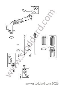 ENGINE LUBRICATION for Porsche 997 05-08 &bull; 2005 &bull; 997 C2 &bull; Coupe &bull; Manual Gearbox, 6 Speed