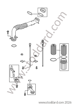 ENGINE LUBRICATION for Porsche 997 05-08 &bull; 2005 &bull; 997 C2 &bull; Cabrio &bull; Manual Gearbox, 6 Speed