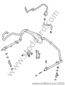 INJECTOR / INJECTION HARNESS for Porsche 997 05-08 &bull; 2005 &bull; 997 C2 &bull; Coupe &bull; Manual Gearbox, 6 Speed