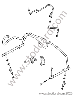 INJECTOR / INJECTION HARNESS for Porsche 997 05-08 &bull; 2006 &bull; 997 C4S &bull; Coupe &bull; Manual Gearbox, 6 Speed