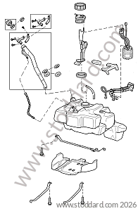 FUEL TANK / FUEL PUMP / FUEL TANK FILLER CAP for Porsche 997 05-08 &bull; 2006 &bull; 997 C4 &bull; Coupe &bull; Manual Gearbox, 6 Speed