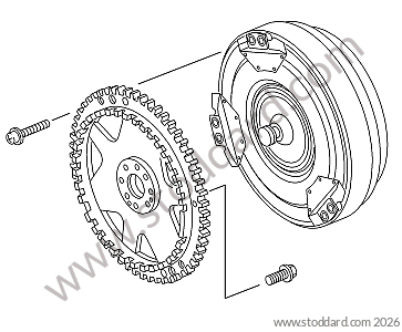 CONVERTER / DISC / SHAFT GASKET for Porsche 997 05-08 &bull; 2006 &bull; 997 C4S &bull; Coupe &bull; Automatic Gearbox