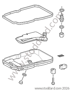 GEARBOX OIL CASING / GASKET FOR GEARBOX OIL CASING / GEARBOX OIL FILTER for Porsche 997 05-08 &bull; 2006 &bull; 997 C4S &bull; Coupe &bull; Automatic Gearbox