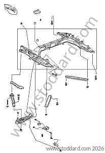 CROSS MEMBER / WISHBONE for Porsche 997 05-08 &bull; 2005 &bull; 997 C2 &bull; Coupe &bull; Manual Gearbox, 6 Speed