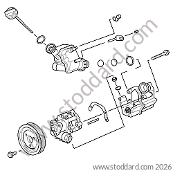 POWER STEERING/POWER STEERING PUMP/CONTAINER for Porsche 997 05-08 &bull; 2005 &bull; 997 C2S &bull; Coupe &bull; Manual Gearbox, 6 Speed