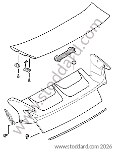 COVER / GRILLE / SEAL / SPOILER for Porsche 997 05-08 &bull; 2005 &bull; 997 C2 &bull; Coupe &bull; Manual Gearbox, 6 Speed