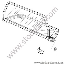 DEFLECTOR for Porsche 997 05-08 &bull; 2006 &bull; 997 C4S &bull; Cabrio &bull; Manual Gearbox, 6 Speed