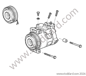 COMPRESSOR for Porsche 997 05-08 &bull; 2005 &bull; 997 C2 &bull; Coupe &bull; Manual Gearbox, 6 Speed
