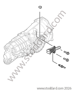 CLUTCH SLAVE CYLINDER for Porsche 997 09-12 &bull; 2009 &bull; 997 C2 &bull; Cabrio &bull; Manual Gearbox, 6 Speed