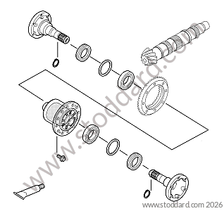 SELF-LOCKING DIFFERENTIAL for Porsche 997 09-12 &bull; 2010 &bull; 997 C4 &bull; Coupe &bull; Manual Gearbox, 6 Speed