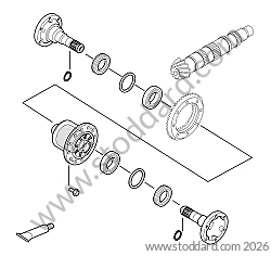 SELF-LOCKING DIFFERENTIAL for Porsche 997 09-12 &bull; 2010 &bull; 997 C4S &bull; Targa &bull; Manual Gearbox, 6 Speed
