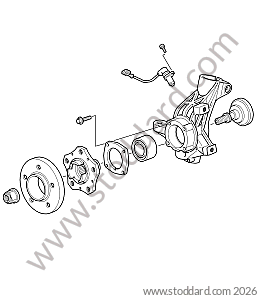 WHEEL CARRIER / WHEEL HUB for Porsche 997 09-12 &bull; 2009 &bull; 997 C2 &bull; Coupe &bull; Manual Gearbox, 6 Speed