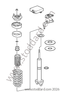 SHOCK ABSORBER / COIL SPRING for Porsche 997 09-12 &bull; 2009 &bull; 997 C4S &bull; Coupe &bull; Manual Gearbox, 6 Speed
