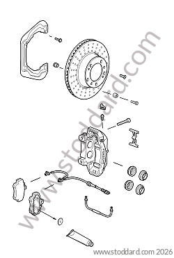 REAR BRAKE/ REAR DISC / REAR PADS for Porsche 997 09-12 &bull; 2011 &bull; 997 C2 Gts &bull; Coupe &bull; Manual Gearbox, 6 Speed