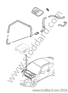 BOOT / COOLING / AIR DUCT for Porsche 997 09-12 &bull; 2010 &bull; 997 C2S &bull; Cabrio &bull; Manual Gearbox, 6 Speed