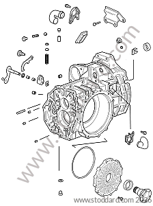 GEAR HOUSING TRANSMISSION COVER for Porsche 997 Gt3 / Gt3-2 &bull; 2010 &bull; 997 Gt3 Rs 3.8 &bull; Coupe &bull; Manual Gearbox, 6 Speed