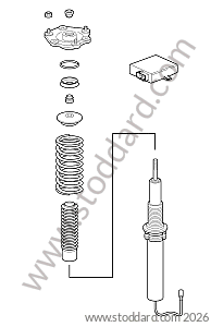SUSPENSION SHOCK ABSORBER STRUT for Porsche 997 Gt3 / Gt3-2 &bull; 2007 &bull; 997 Gt3 3.6 &bull; Coupe &bull; Manual Gearbox, 6 Speed