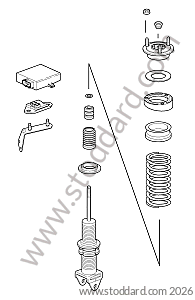REAR SHOCK ABSORBER / REAR SPRING / REAR SHOCK ABSORBER HEAD for Porsche 997 Gt3 / Gt3-2 &bull; 2007 &bull; 997 Gt3 3.6 &bull; Coupe &bull; Manual Gearbox, 6 Speed