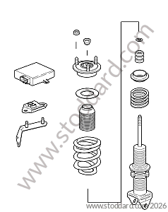 SHOCK ABSORBER / COIL SPRING for Porsche 997 Gt3 / Gt3-2 &bull; 2011 &bull; 997 Gt3 Rs 4.0 &bull; Coupe &bull; Manual Gearbox, 6 Speed