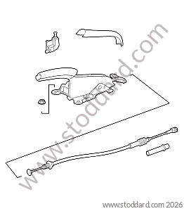 HANDBRAKE LEVER / HANDBRAKE CABLE for Porsche 997 Gt3 / Gt3-2 &bull; 2010 &bull; 997 Gt3 Rs 3.8 &bull; Coupe &bull; Manual Gearbox, 6 Speed