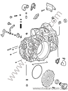 GEARBOX CASING / LIP SEAL FOR PRIMARY SHAFT / LIP SEAL FOR GEARBOX OUTLET SHAFT for Porsche 997 Turbo 07-09 &bull; 2008 &bull; 997 Gt2 &bull; Coupe &bull; Manual Gearbox, 6 Speed