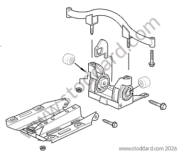 GEARBOX SUPPORT for Porsche 997 Turbo 07-09 &bull; 2007 &bull; 997 Turbo &bull; Coupe &bull; Manual Gearbox, 6 Speed