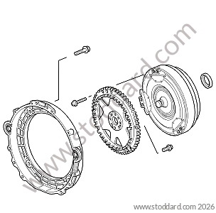 CONVERTER / DISC / SHAFT GASKET for Porsche 997 Turbo 07-09 &bull; 2007 &bull; 997 Turbo &bull; Coupe &bull; Automatic Gearbox