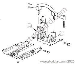GEARBOX SUPPORT / GEARBOX SILENT BLOCK for Porsche 997 Turbo 07-09 &bull; 2008 &bull; 997 Turbo &bull; Cabrio &bull; Automatic Gearbox