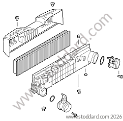 AIR FILTER / CASING / FLOW METER for Porsche 997 Turbo 10-13 &bull; 2011 &bull; 997 Gt2 Rs &bull; Coupe &bull; Manual Gearbox, 6 Speed