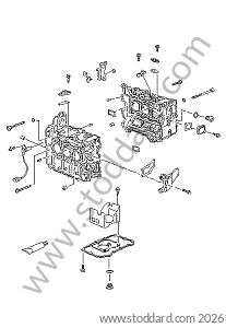 CRANKCASE for Porsche Boxster 986 97-04 &bull; 2000 &bull; Boxster 2.7 &bull; Cabrio &bull; Manual Gearbox, 5 Speed
