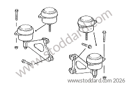GEARBOX SILENT BLOCK for Porsche Boxster 986 97-04 &bull; 1997 &bull; Boxster 2.5 &bull; Cabrio &bull; Manual Gearbox, 5 Speed
