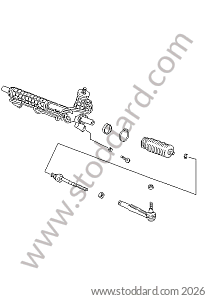 POWER STEERING / STEERING GEAR / STEERING PARTS for Porsche Boxster 986 97-04 &bull; 1997 &bull; Boxster 2.5 &bull; Cabrio &bull; Manual Gearbox, 5 Speed