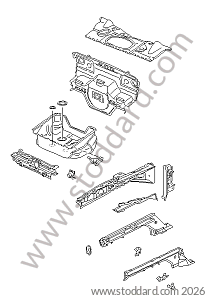 BODY FRONT SECTION SINGLE PARTS for Porsche Boxster 986 97-04 &bull; 2000 &bull; Boxster 2.7 &bull; Cabrio &bull; Manual Gearbox, 5 Speed