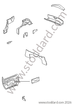 BODYWORK SOUNDPROOFING for Porsche Boxster 986 97-04 &bull; 1997 &bull; Boxster 2.5 &bull; Cabrio &bull; Manual Gearbox, 5 Speed