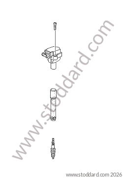 IGNITION COIL/SPARK PLUG for Porsche Boxster 986 97-04 &bull; 2000 &bull; Boxster 2.7 &bull; Cabrio &bull; Manual Gearbox, 5 Speed