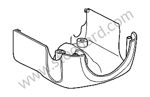 SWITCH HOUSING brown/natural / brown/natural (T12) / LEATHER / OPTION: LEATHER STEERING COLUMN TRIM,4-PART (Option code: IXNS) (99755297900T12)