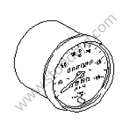 SPEEDOMETER 170 MPH + 270 KM/H Part exchange (Send us your old part to receive the new one) (911641517X)