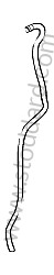 WATER DRAIN HOSE LEFT / OPTION: PORSCHE LARGE ROOF SYSTEM (Option code: I3FU) (95556202900)
