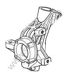 WHEEL CARRIER RIGHT / OPTION: CERAMIC BRAKE (PCCB) (Option code: I450) (99734115894)