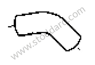 HEATER HOSE OPTION: AUXILIARY HEATER WITH INTEGRATED TIMER (Option code: I7VE), OPTION: 4 ZONE AIR CONDITIONING SYSTEM (Option code: I9AH) / From the serial number 9P6LA 80631, OPTION: AUXILIARY HEATER WITH INTEGRATED TIMER (Option code: I7VE), OPTION: AUXILIARY HEATER WITH INTEGRATED TIMER AND REMONTE CONTROL (Option code: I7VL), OPTION: 4 ZONE AIR CONDITIONING SYSTEM (Option code: I9AH) (95557258503)
