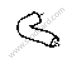 HEATER HOSE Left-hand drive (95557298100)