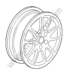 DISC WHEEL orange / orange (8C6) / 8,5 J x 19ET 53 MM / FRONT / OPTION: RS VERSION (Option code: I004), OPTION: GT3 WHEEL 19" (Option code: I420) (997362156968C6)