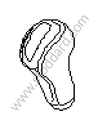 SELECTOR KNOB dark grey/natural / dark grey/natural (D11) / LEATHER (99742606910D11)