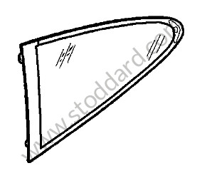 REAR GLASS LEFT (99754311108)