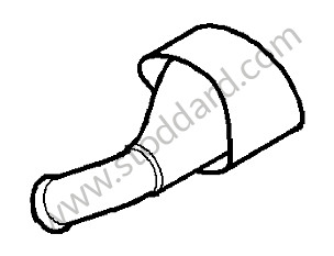 TAIL PIPE LEFT / OPTION: SPORT TAILPIPE OF POLISHED STAINLESS STEEL 4 PIPE LOOK (Option code: I0P3) (95511125171)