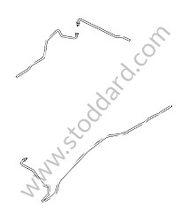 BRAKE LINE REAR LEFT / OPTION: FRONT AND REAR ANTI ROLL BARS WITH ACTIVE BODY CONTROL PDCC (Option code: I0AW) (95535517720)